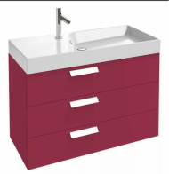 Тумба под раковину Jacob Delafon Rythmik 120 см EB1311-R3 малиновый лак