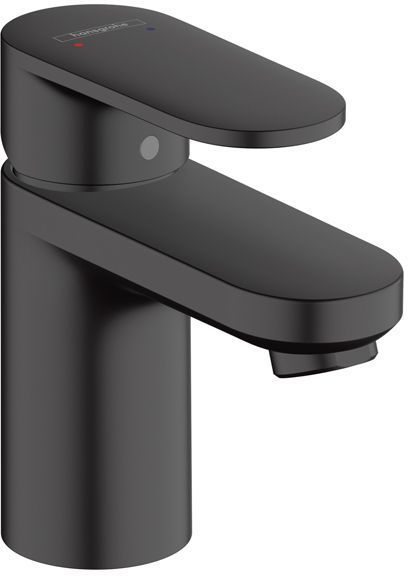 Hansgrohe Vernis Blend Смеситель для раковины, излив 70 мм, с донным клапаном, цвет: матовый черный