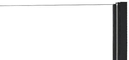 Душевая дверь Parly 80 DE80B профиль Черный стекло прозрачное