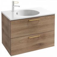 Тумба под раковину Jacob Delafon Odeon Rive Gauche 80 см EB2522-R8-E52, дуб табак