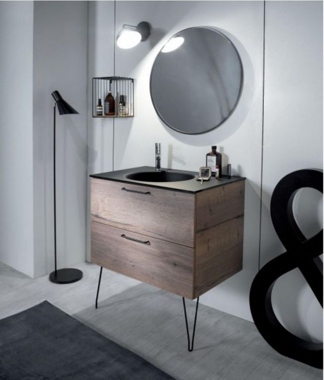 Тумба под раковину Jacob Delafon Odeon Rive Gauche 80 см EB2522-R8-E52, дуб табак Тумба под раковину Jacob Delafon Odeon Rive Gauche 80 см EB2522-R8-E52, дуб табак