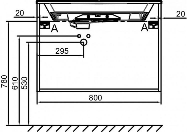 Тумба под раковину Jacob Delafon Odeon Rive Gauche 80 см EB2522-R8-E52, дуб табак Тумба под раковину Jacob Delafon Odeon Rive Gauche 80 см EB2522-R8-E52, дуб табак