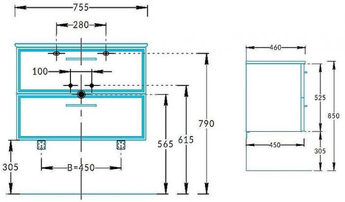 Тумба под раковину Kerama Marazzi Piano Classic 75 PIA.CL.75\WHT.M подвесная Белая матовая