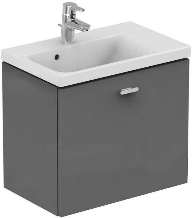 Тумба под раковину Ideal Standard Connect Space 60 C6743KR подвесная Серая глянцевая