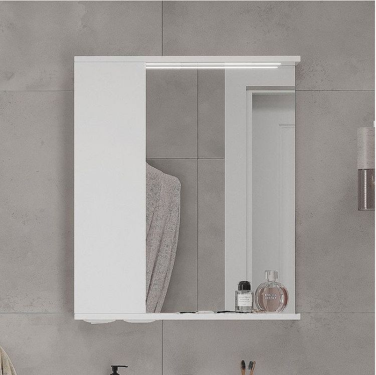 Зеркало со шкафом Volna Lake 60 L zsLAKE60.L-01 с подсветкой Белое