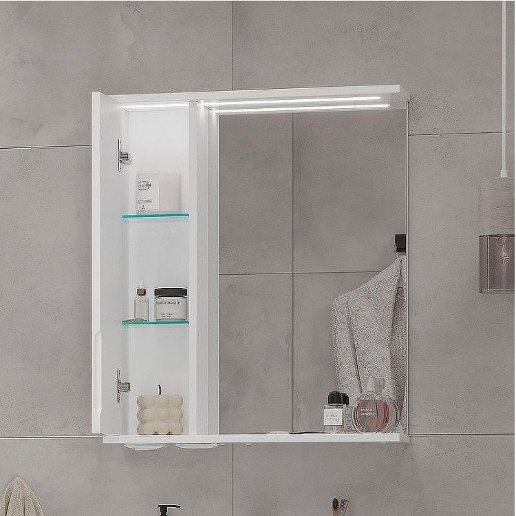 Зеркало со шкафом Volna Lake 60 L zsLAKE60.L-01 с подсветкой Белое
