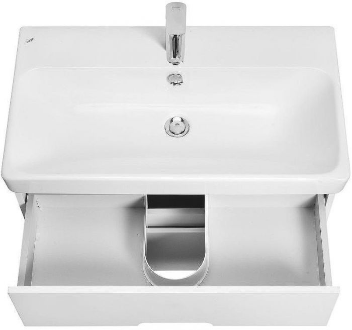 Тумба с раковиной Aquaton Оливия 80 1A2831K0OL010 подвесная Белая матовая