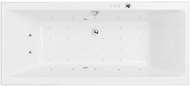 Акриловая ванна Excellent Pryzmat 180x80 WAEX.PRY18.NANO.CR с гидромассажем