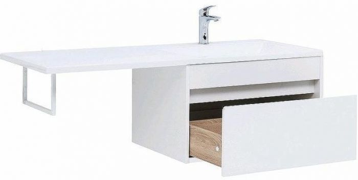 Тумба с раковиной Aquanet Токио 130 R 239218 подвесная Белая