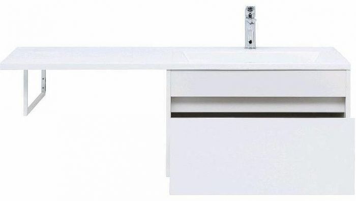 Тумба с раковиной Aquanet Токио 130 R 239218 подвесная Белая