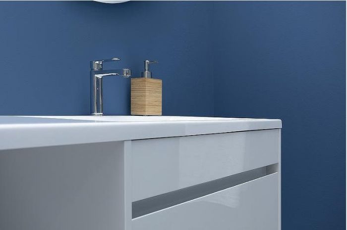 Тумба с раковиной Aquanet Токио 130 R 239218 подвесная Белая