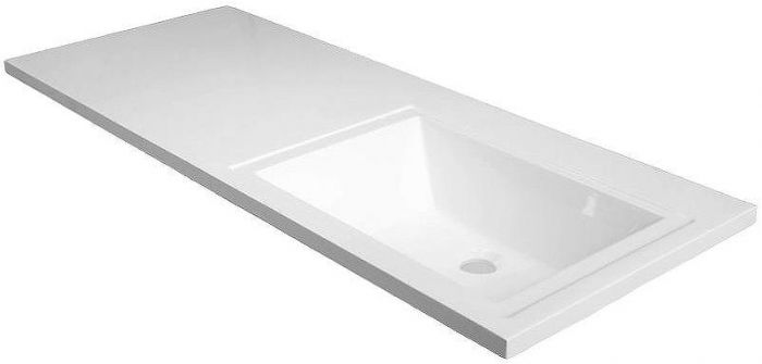 Тумба с раковиной Aquanet Токио 130 R 239218 подвесная Белая