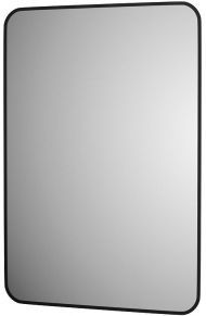 Зеркало Defesto Aura 70х100 DF 2979 с подсветкой 32W-3000K/Без выключателя/Теплый белый свет/Черная рама