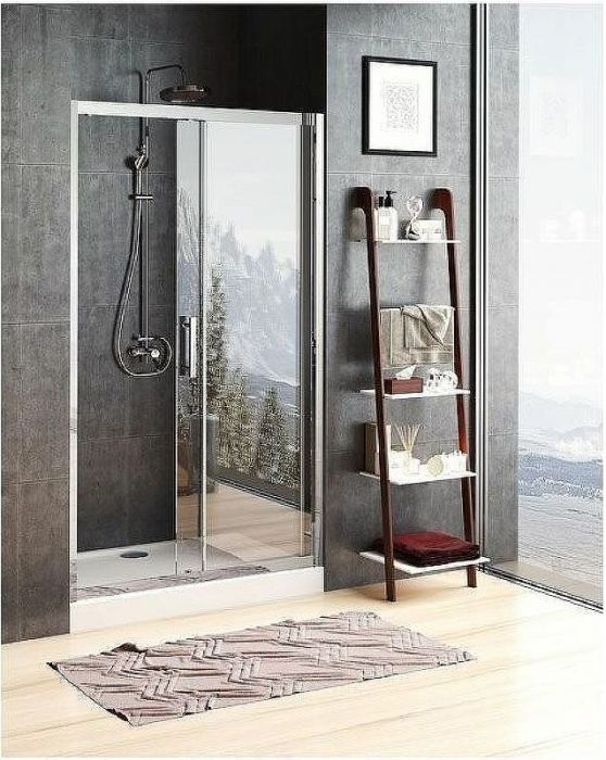 Душевая дверь Aquanet Delta NPE6121 160 273613 профиль Хром стекло прозрачное