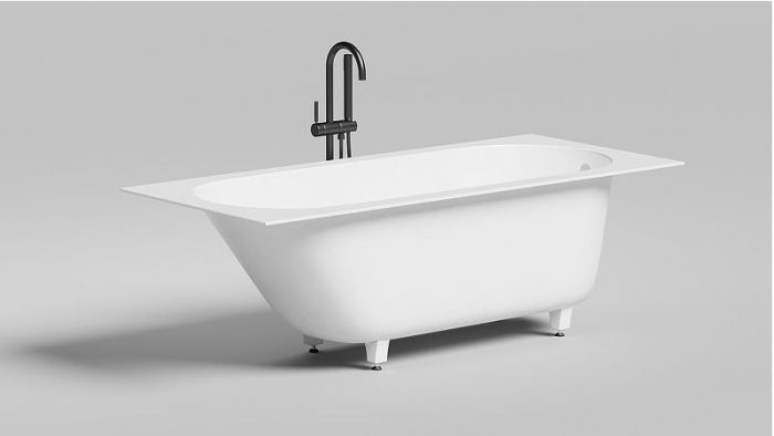 Ванна из искусственного камня Salini Ornella 170х75 102311G Белая глянцевая