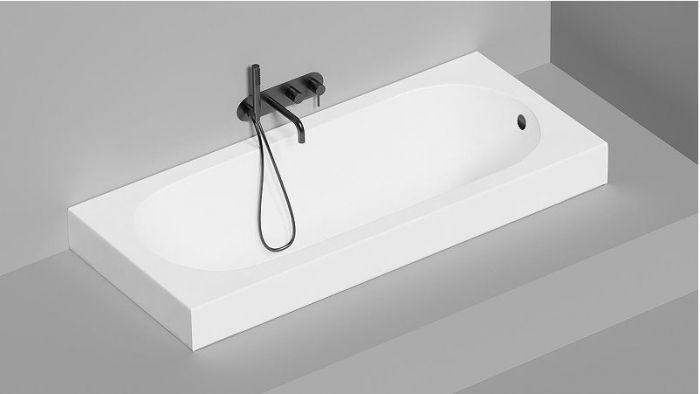 Ванна из искусственного камня Salini Ornella 170х75 102311G Белая глянцевая