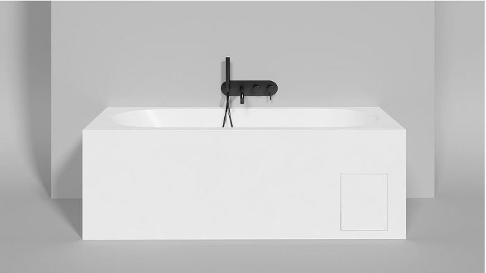 Ванна из искусственного камня Salini Ornella 170х75 102311G Белая глянцевая