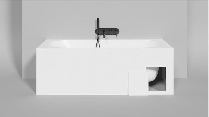 Ванна из искусственного камня Salini Ornella 170х75 102311G Белая глянцевая