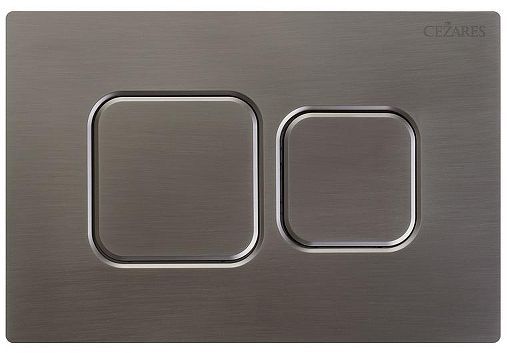 Клавиша смыва Cezares Pneumatic PN2-BTN-GM цвет Оружейная сталь