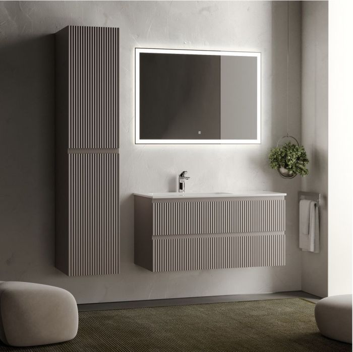 Тумба подвесная SANCOS под раковину Snob R левая, Doha Soft 995х445х500, SNR100LSM