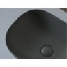 Умывальник чаша SANCOS Element накладная прямоугольная (цвет Темный Антрацит Матовый) 455x325x135мм, CN6009MDH