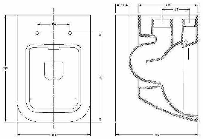 Унитаз Serel Rita RT26SL подвесной с сиденьем Микролифт Унитаз Serel Rita RT26SL подвесной с сиденьем Микролифт