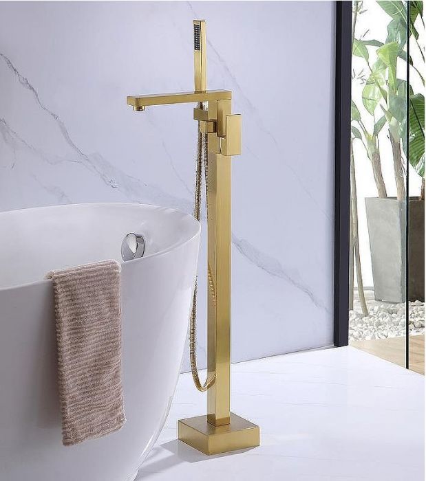 Смеситель для ванны Abber Daheim AF8215G Золото матовое