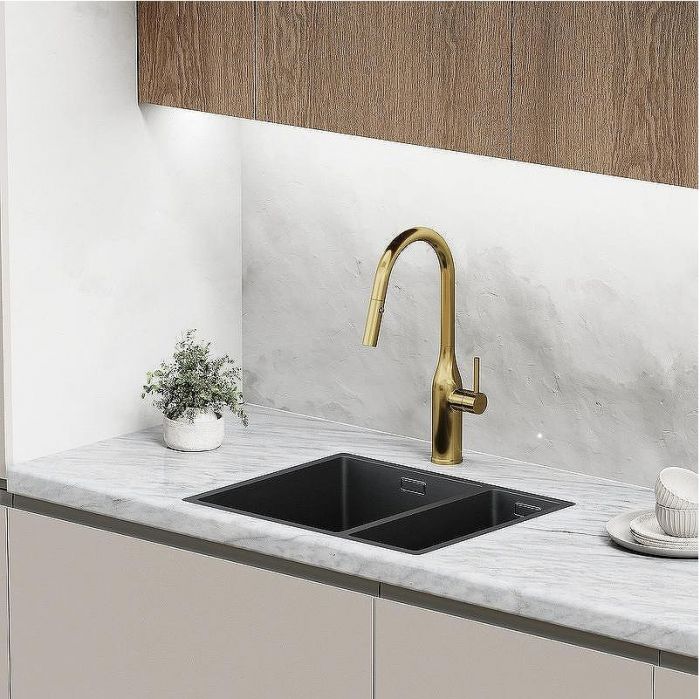 Смеситель для кухни Sancos Grand SC4002BG Золото брашированное