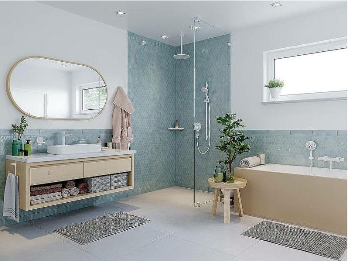 Смеситель для ванны Hansgrohe Ecostat Comfort 13114670 с термостатом Черный матовый