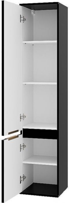 Шкаф пенал Brevita Enfida 35 L ENF-05035-020L Черный матовый