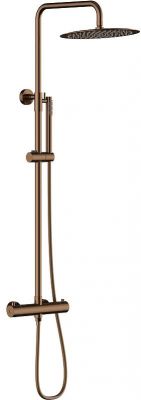 Душевая система Knotlor Eclipse SS-24/RB с термостатом цвет Бронза