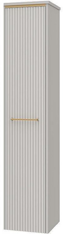 Шкаф пенал Brevita Elche 35 L ELC-05035-010L Серый кашемир Золото