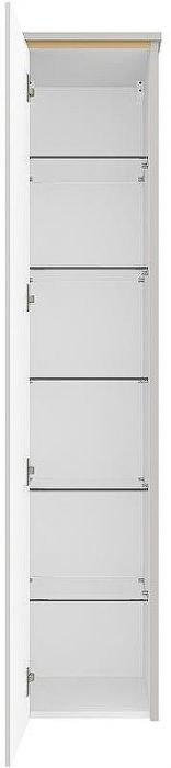 Шкаф пенал Brevita Elche 35 L ELC-05035-010L Серый кашемир Золото