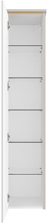 Шкаф пенал Brevita Elche 35 L ELC-05035-010L Серый кашемир Золото