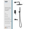 Душевая система Gid Edessa L070BMVD3 цвет Черный матовый Душевая система Gid Edessa L070BMVD3 цвет Черный матовый