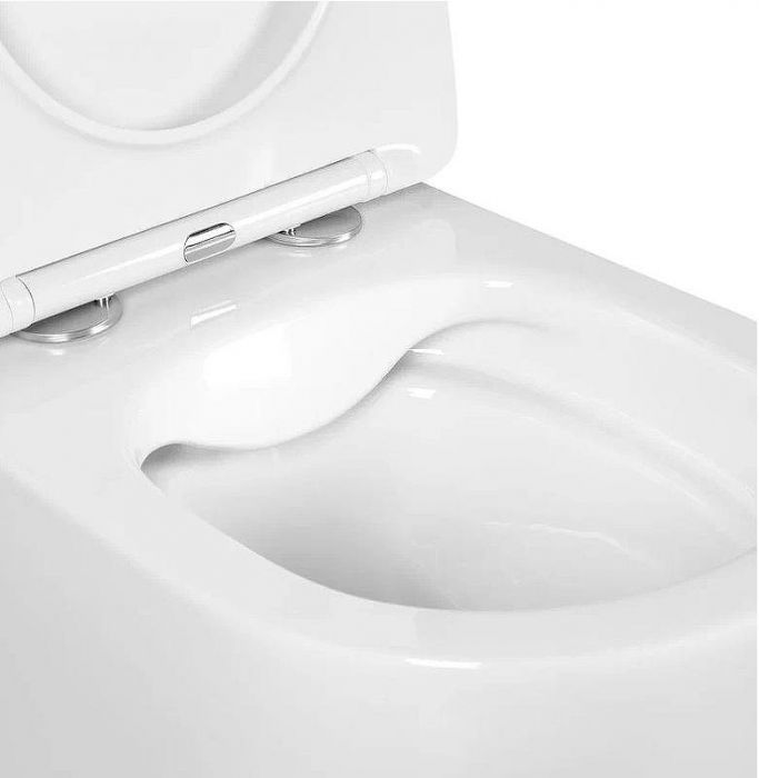 Комплект унитаза Aquatek Европа AQ1900-00 с инсталляцией Berges Novum L5 040215 с сиденьем Микролифт и Черной матовой клавишей смыва