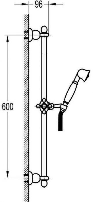 Душевой гарнитур Swedbe Terracotta 2560 Терракота