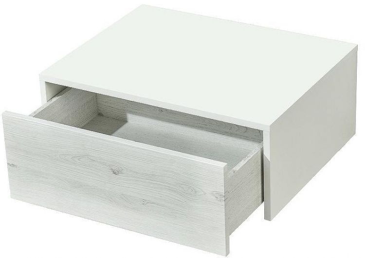 Тумба Aquaton Сакура 60 1A220403SKW80 подвесная Ольха наварра Белый глянец