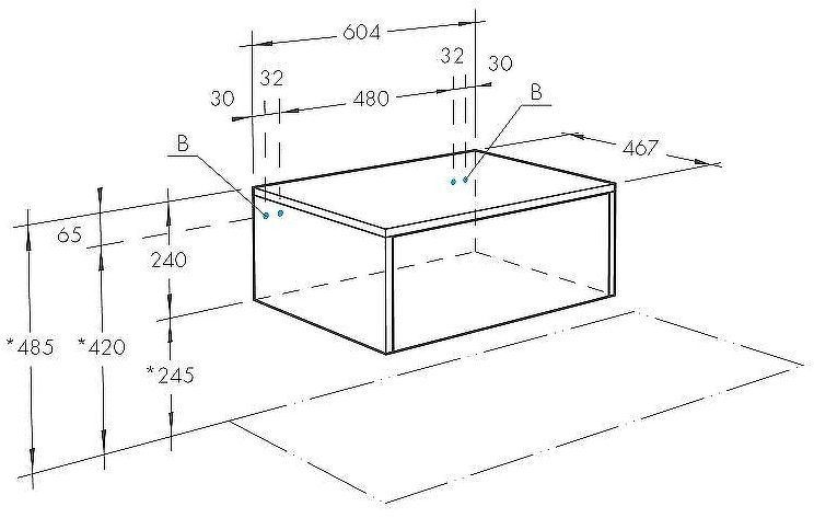 Тумба Aquaton Сакура 60 1A220403SKW80 подвесная Ольха наварра Белый глянец