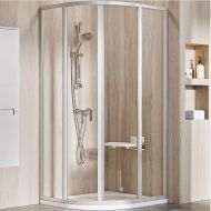 Душевой уголок Ravak Supernova SKCP4-80 80x80 3114OU02Z1 профиль Сатин стекло Transparent