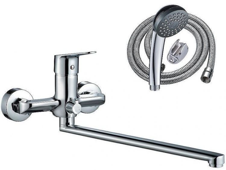 Смеситель для ванны WesnaArt Nova NOV03-320 универсальный Хром
