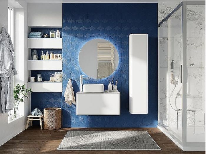 Комплект мебели для ванной STWORKI Ноттвиль 80 414407 подвесной Белый матовый