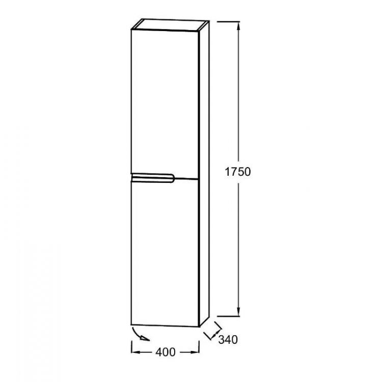 Шкаф-пенал Jacob Delafon Nona 40х175х34 см EB1983RRU-G98, глянцевый темно-синий Шкаф-пенал Jacob Delafon Nona 40х175х34 см EB1983RRU-G98, глянцевый темно-синий