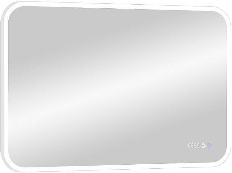 Зеркало Континент Demure 1000х700 ЗЛП601 с подсветкой с сенсорным выключателем с подогревом с часами