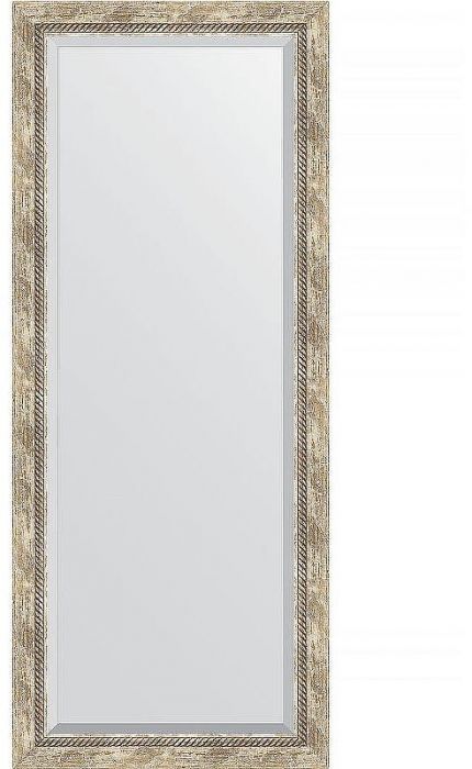 Зеркало Evoform Exclusive 153х63 BY 3563 с фацетом в багетной раме - Прованс с плетением 70