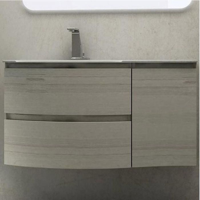 Подвесной шкаф Cezares Vague 34 R 54848 Rovere sbiancato