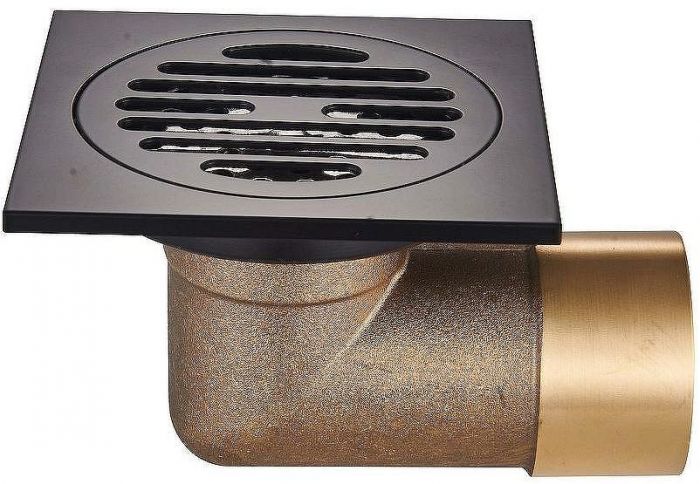 Душевой трап Raglo 100x100 R605.10.06 с Черной матовой решеткой