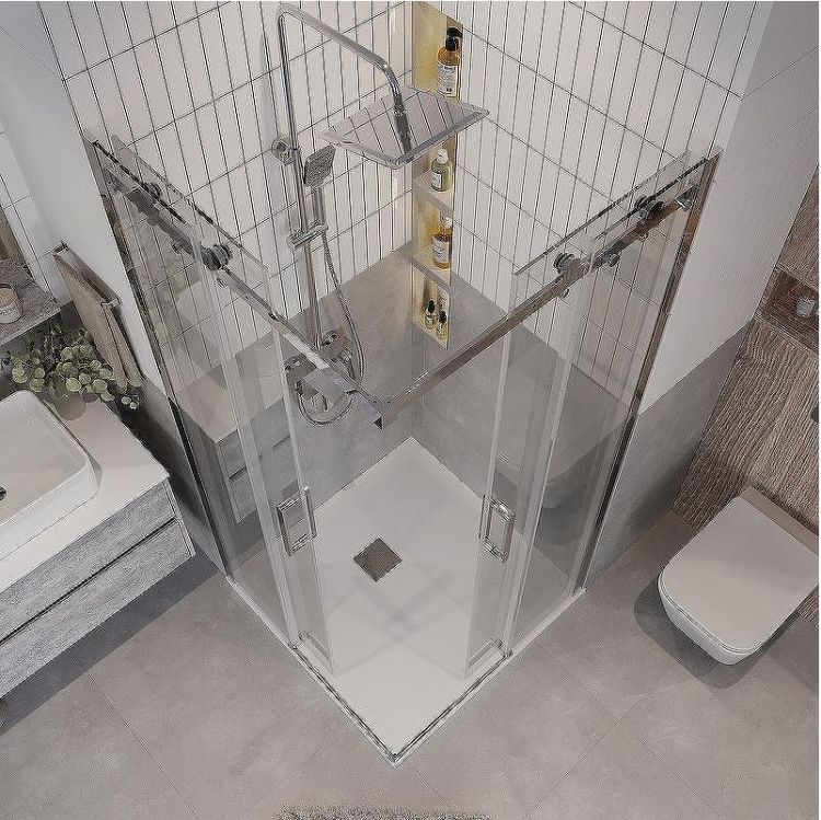 Душевой уголок Grossman Classic 100х100 300.K33.04.1010.10.00 профиль Хром стекло прозрачное Душевой уголок Grossman Classic 100х100 300.K33.04.1010.10.00 профиль Хром стекло прозрачное