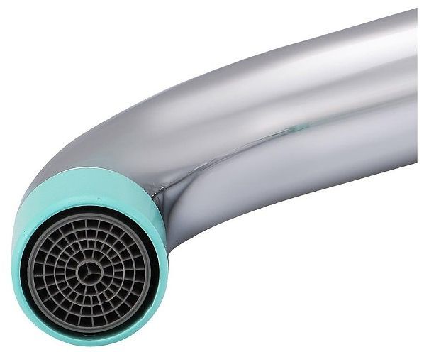Смеситель для кухни Ekko E40303 цвет Хром Бирюзовый