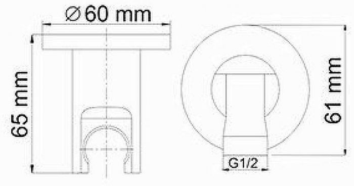 Гигиенический душ со смесителем WasserKRAFT Main A04157 Хром